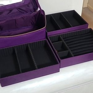 JEWERLY AND/OR MAKEUP ORGANIZER 3 TIER ORGANIZER  MIRROR, LOCK KEY